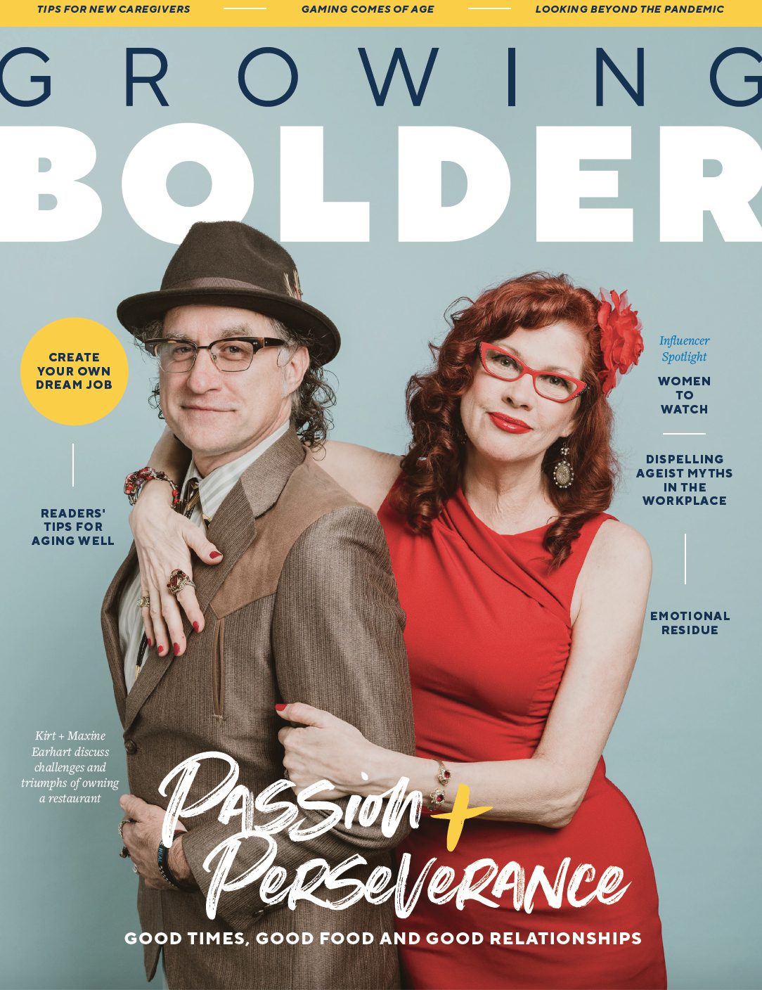 Cover of Summer 21 Growing Bolder Magazine